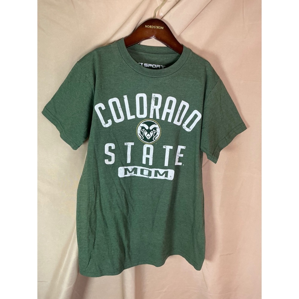 CI Sport Colorado State University Mom Tee Womens S Green Excellent Graphic CSU